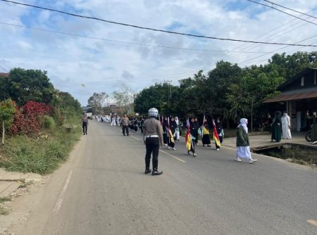 Berikan Rasa Aman, Polres Kutai Barat Laksanakan Pengamanan Pawai Tahun Baru Hijriah