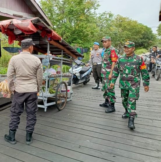 Patroli Gabungan Tiga Pilar, Tingkatkan Keamanan di wilayah Hukum Polsek Penyinggahan