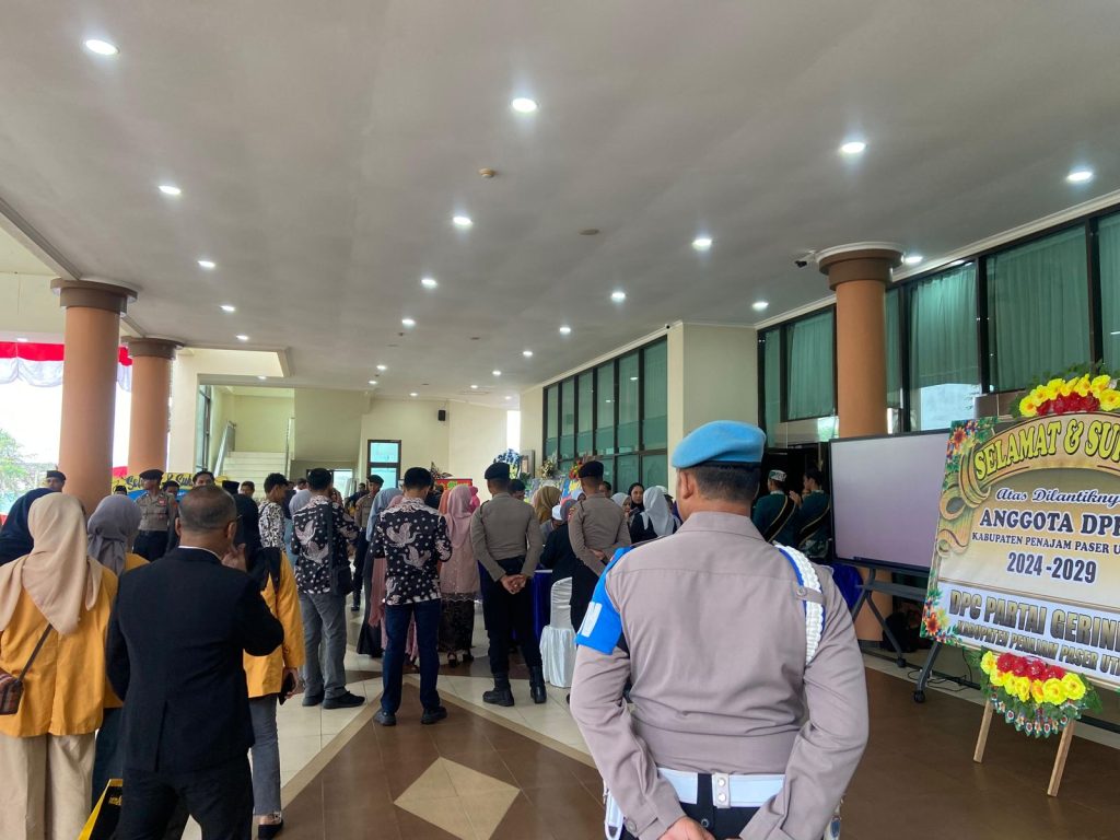 Polres PPU Gelar Pengamanan Pelantikan Anggota DPRD Kab.PPU