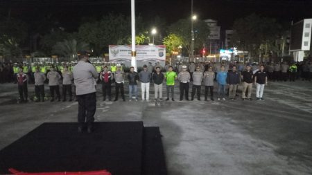 Polresta Balikpapan Gelar Apel Pasukan KRYD, Pastikan Situasi Kota Tetap Kondusif