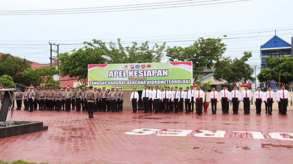 Antisipasi Terhadap Ancaman Bencana Hidrometeorologi, Polres Bontang Gelar Apel Pasukan Kesiapsiagaan