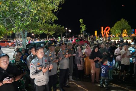 Malam Tahun Baru, Polres Paser Bersama Masyarakat Ikuti Doa Bersama Lintas Agama