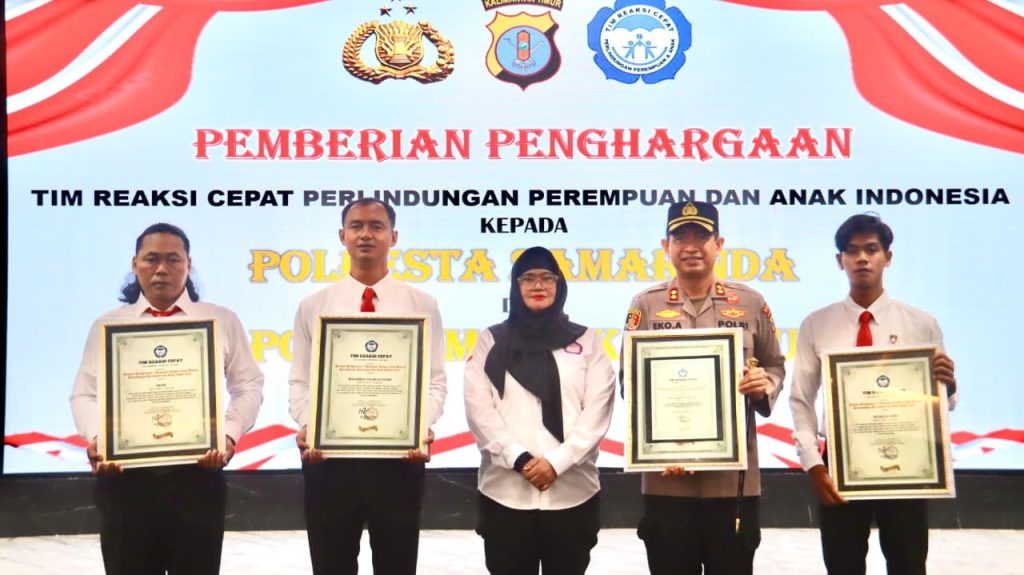 Komitmen Lindungi Perempuan dan Anak, Polres Mahulu Terima Penghargaan dari TRC PPA