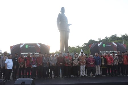 Dukung Penguatan Nilai Kebangsaan, Wakapolres Kukar Hadiri Peresmian Patung Ir. Soekarno