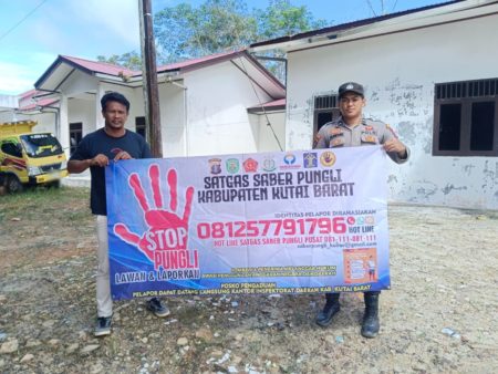 Sosialisasikan Saber Pungli, Polsek Damai Berikan Edukasi kepada Masyarakat