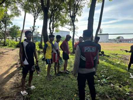 Ciptakan Rasa Aman, Polsek Tanjung Harapan Intensifkan Patroli KRYD di Lingkungan Masyarakat Desa Tanjung Aru