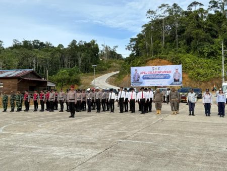 Melalui Apel Gelar Pasukan, Polres Mahulu Siap Laksanakan Ops.Keselamatan Mahakam 2026