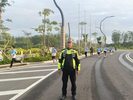 Polres PPU Kawal Nusantara QRIS Run 2026 di IKN, Kegiatan Berjalan Aman dan Tertib