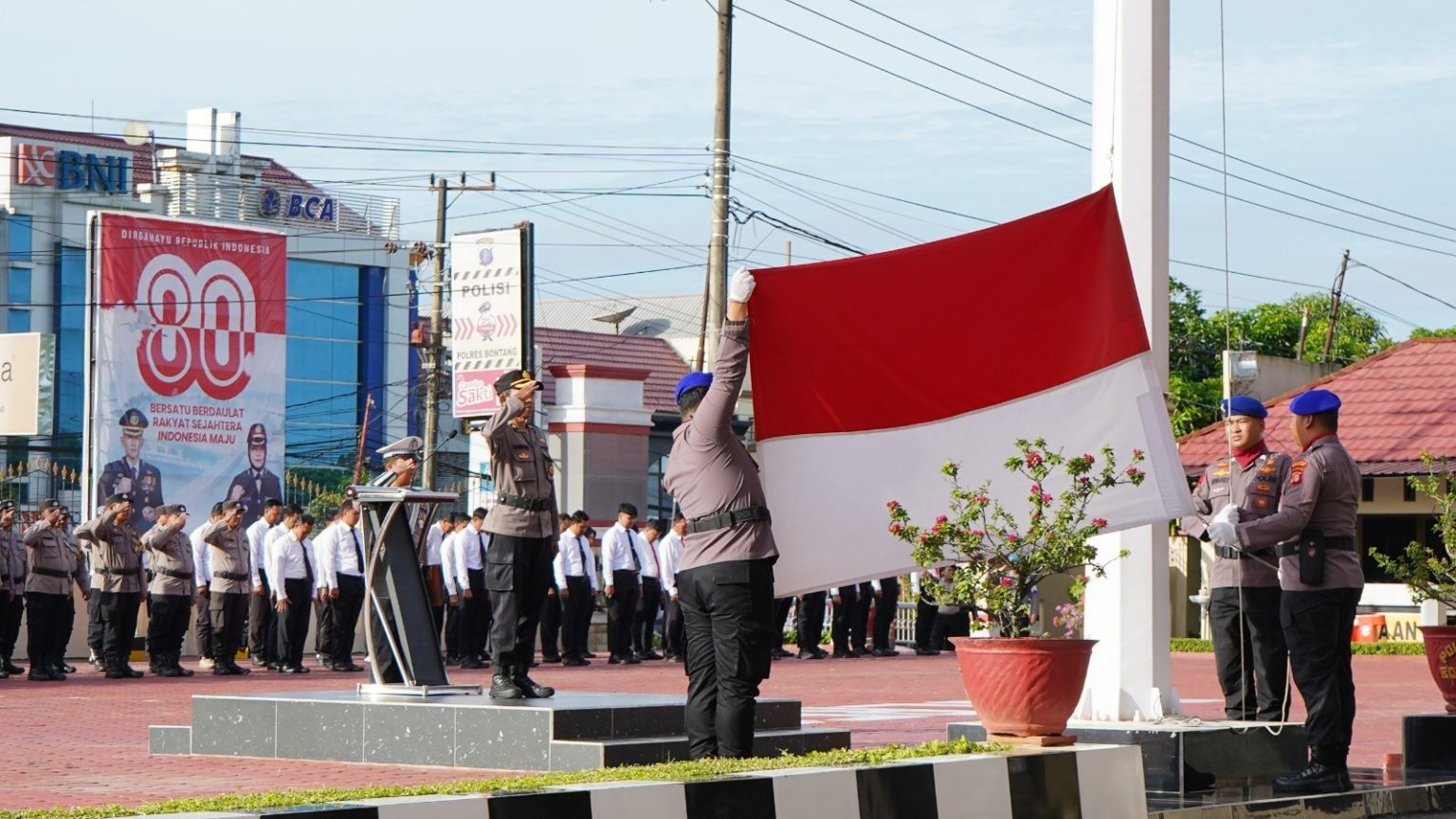 Gelar Upacara Hari Kesadaran Nasional, Polres Bontang Tegaskan Komitmen Profesionalisme dan Integritas Personel